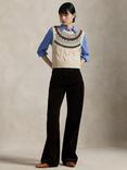 Ralph Lauren Wool Blend Cable Knit Sweater Vest, Multi