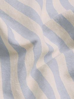 Piglet in Bed Pembroke Stripe Linen Blend Bedding - view 2, Coastal Blue
