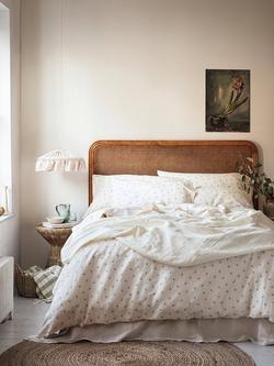 Piglet in Bed Posy Bud Linen Blend Bedding - view 2, Pearl