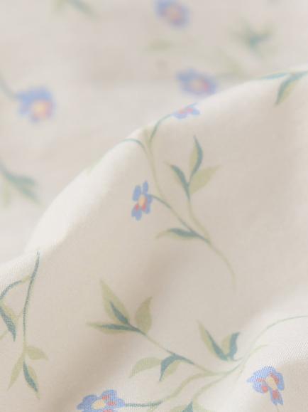 Piglet in Bed Spring Sprig Cotton Fitted Sheet - view 2, Natural