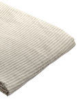 Piglet in Bed Oatmeal Stripe Linen Flat Sheet