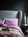 Piglet in Bed Linen Flat Sheet, Raspberry