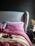 Piglet in Bed Linen Fitted Sheet, Raspberry