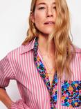 Boden Sadie Cotton Stripe Relaxed Fit Shirt, Multi