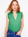 Boden Aria Broderie Trim Vest Top