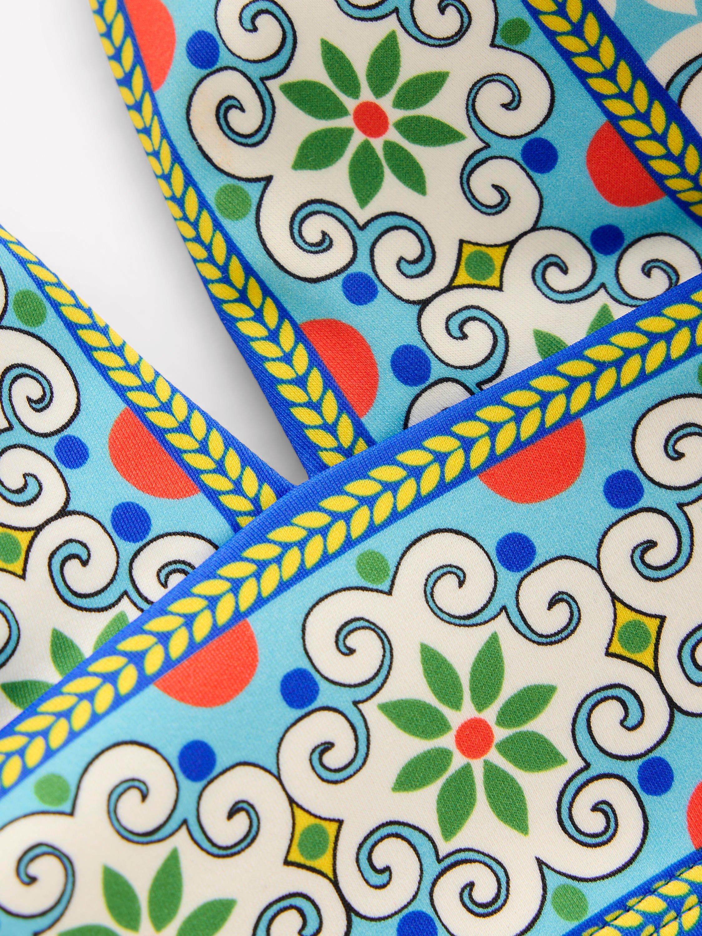 Product image 6 of 6, which shows Boden Porto Bikini Top, Multi, 8