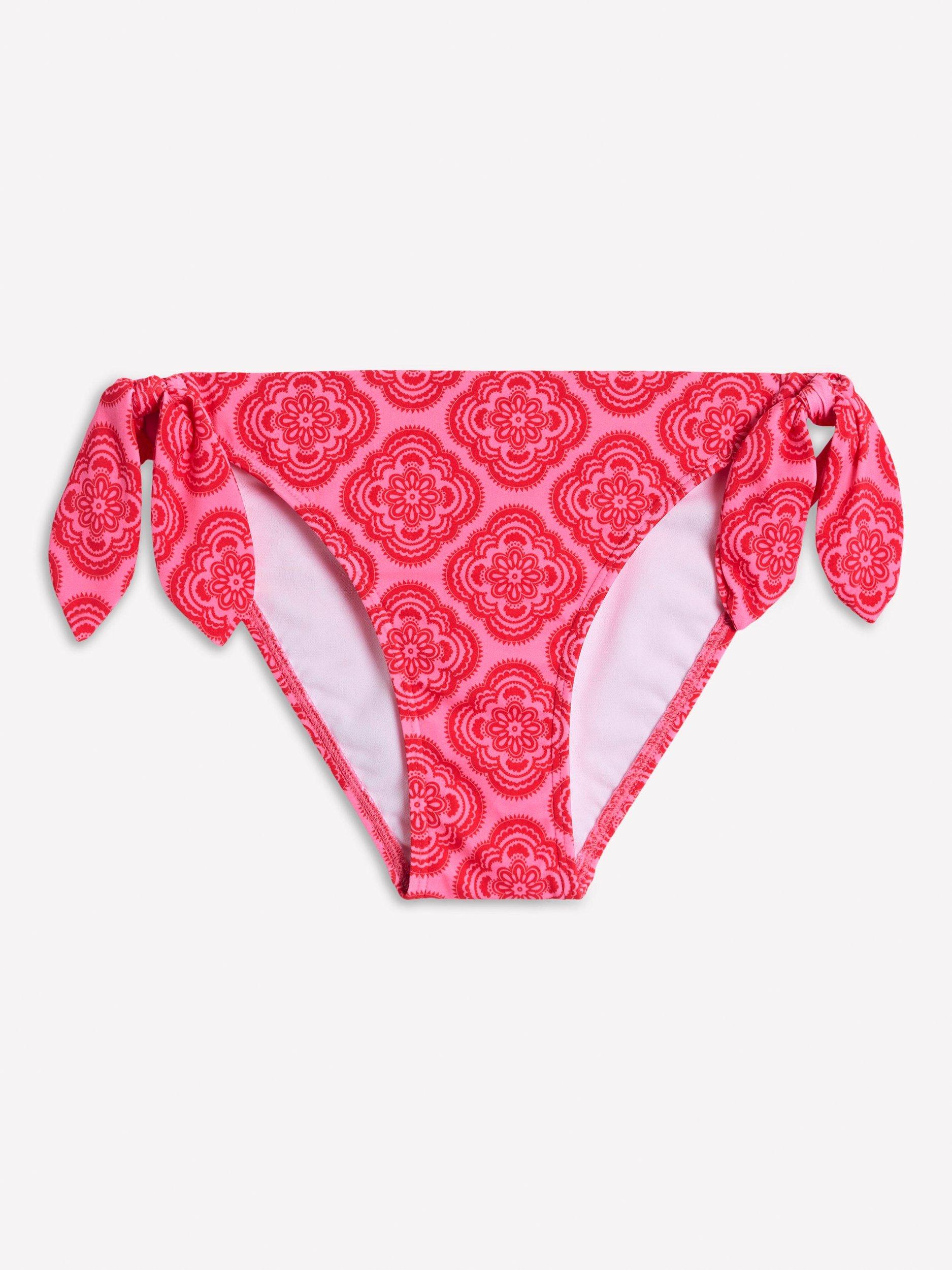 Product image 5 of 6, which shows Boden Tie Side Bikini, Pink Rose/Blush, 10