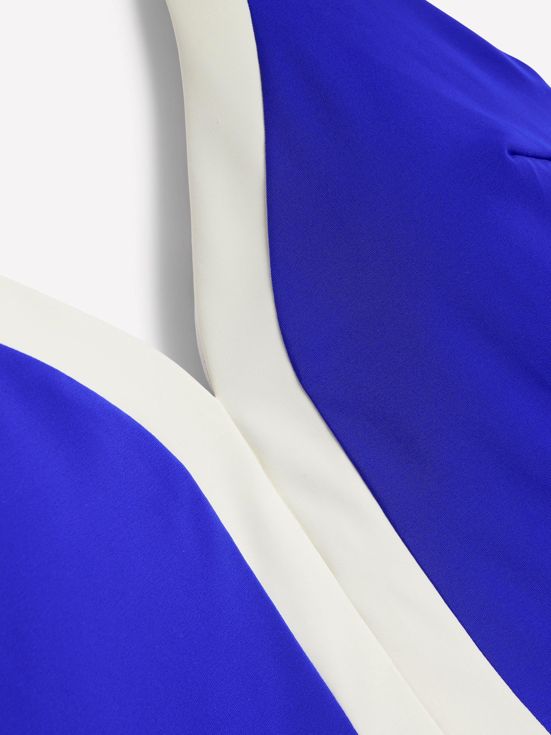 Product image 6 of 6, which shows Boden Ios V-Panel Swimsuit, Cobalt Blue/Ivory, 8