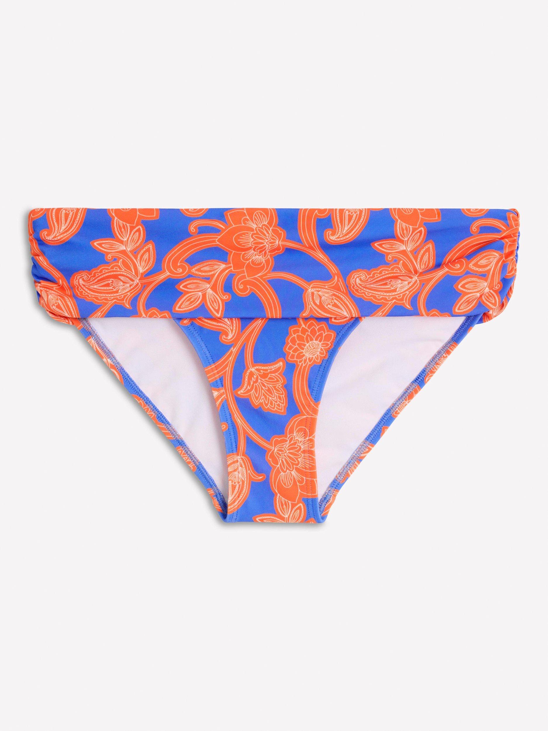 Product image 6 of 7, which shows Boden Levanzo Fold Bikini Bottoms, Multi, 12