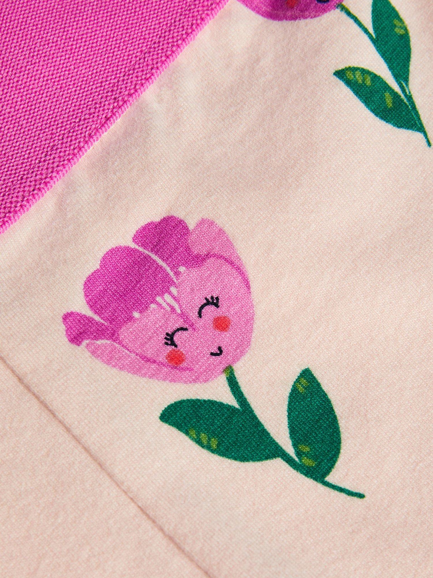 Product image 3 of 3, which shows Monsoon Kids' Tulip Print Leggings, Multi, 5-6 years