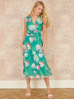 Yumi Blossom Mesh Wrap Dress, Multi - view 2, Multi