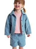 Polarn O. Pyret Kids' Denim Organic Cotton Shorts, Blue