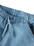 Polarn O. Pyret Kids' Denim Organic Cotton Shorts, Blue