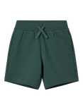 Polarn O. Pyret Kids' Organic Cotton Jogger Shorts, Green