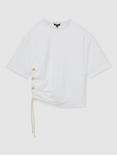 Reiss Atelier Berkeley Rope Detail Top, Beige, White