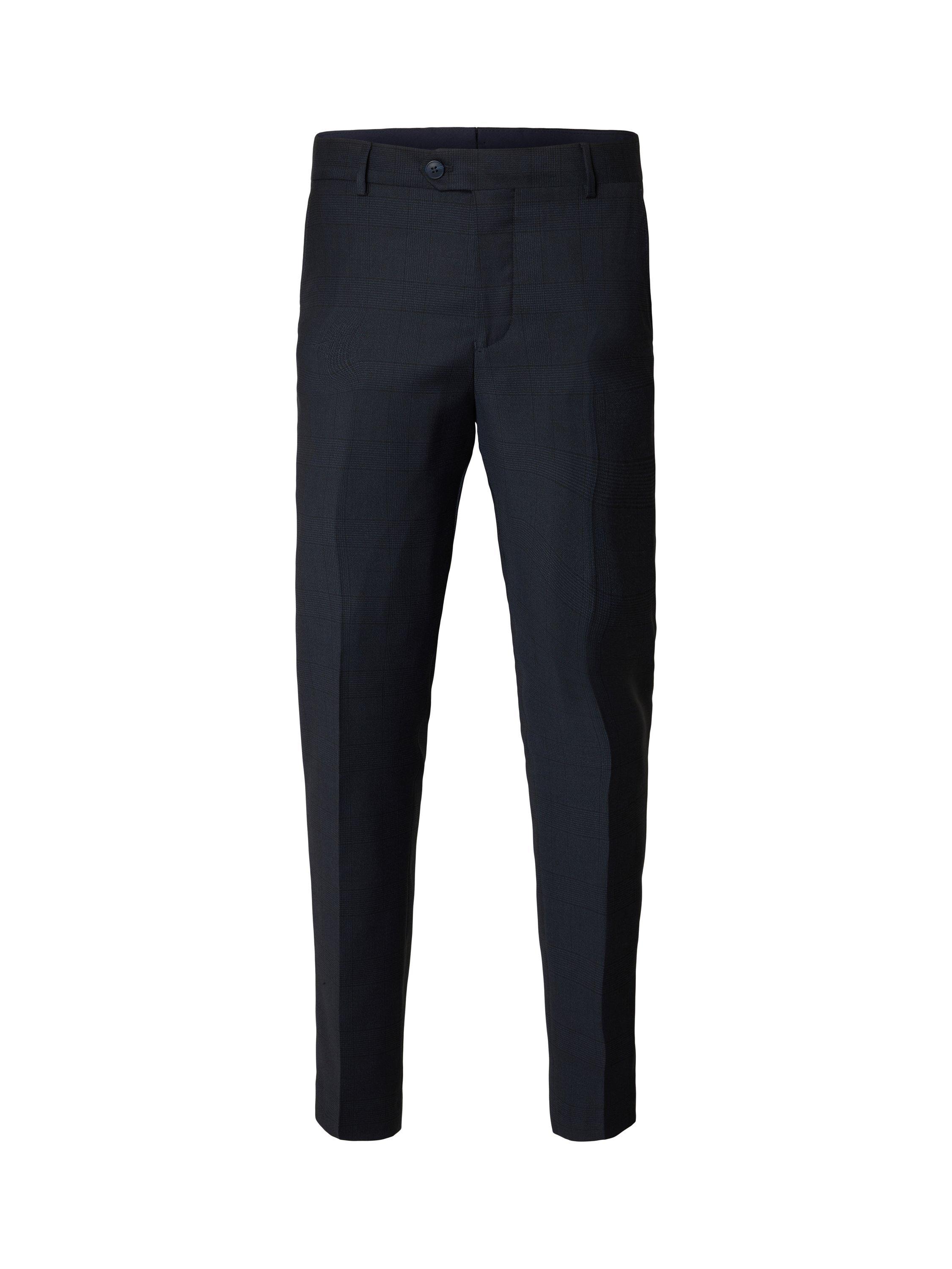 Product image 6 of 6, which shows SELECTED HOMME Neil Tailored Trousers, Navy Check, 30R