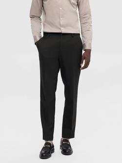 Selected Neil Tailored Fit Wool Blend Suit Trousers, Dark Green, Dark Green