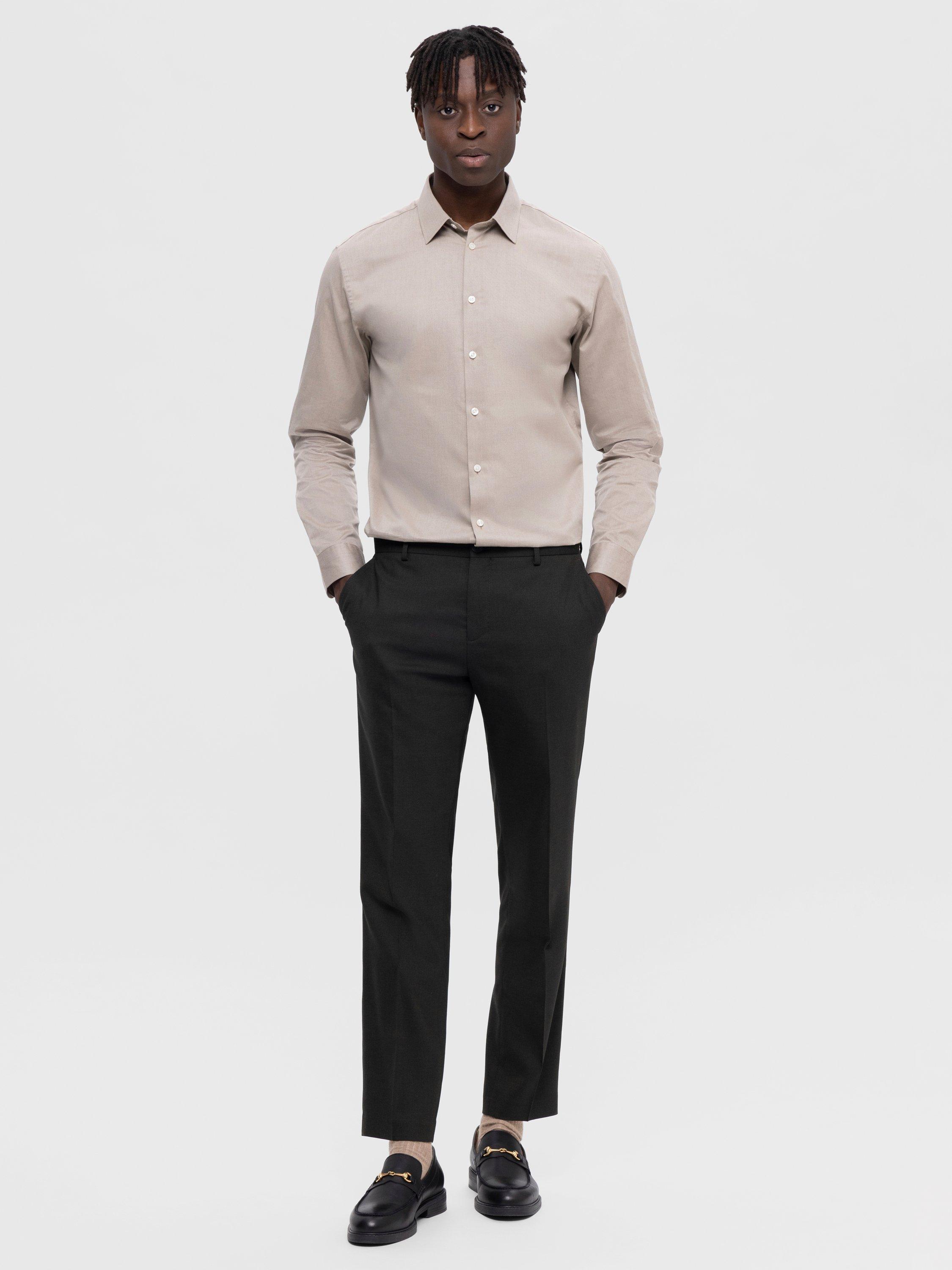 Product image 2 of 11, which shows Selected Neil Tailored Fit Wool Blend Suit Trousers, Dark Green, 30R