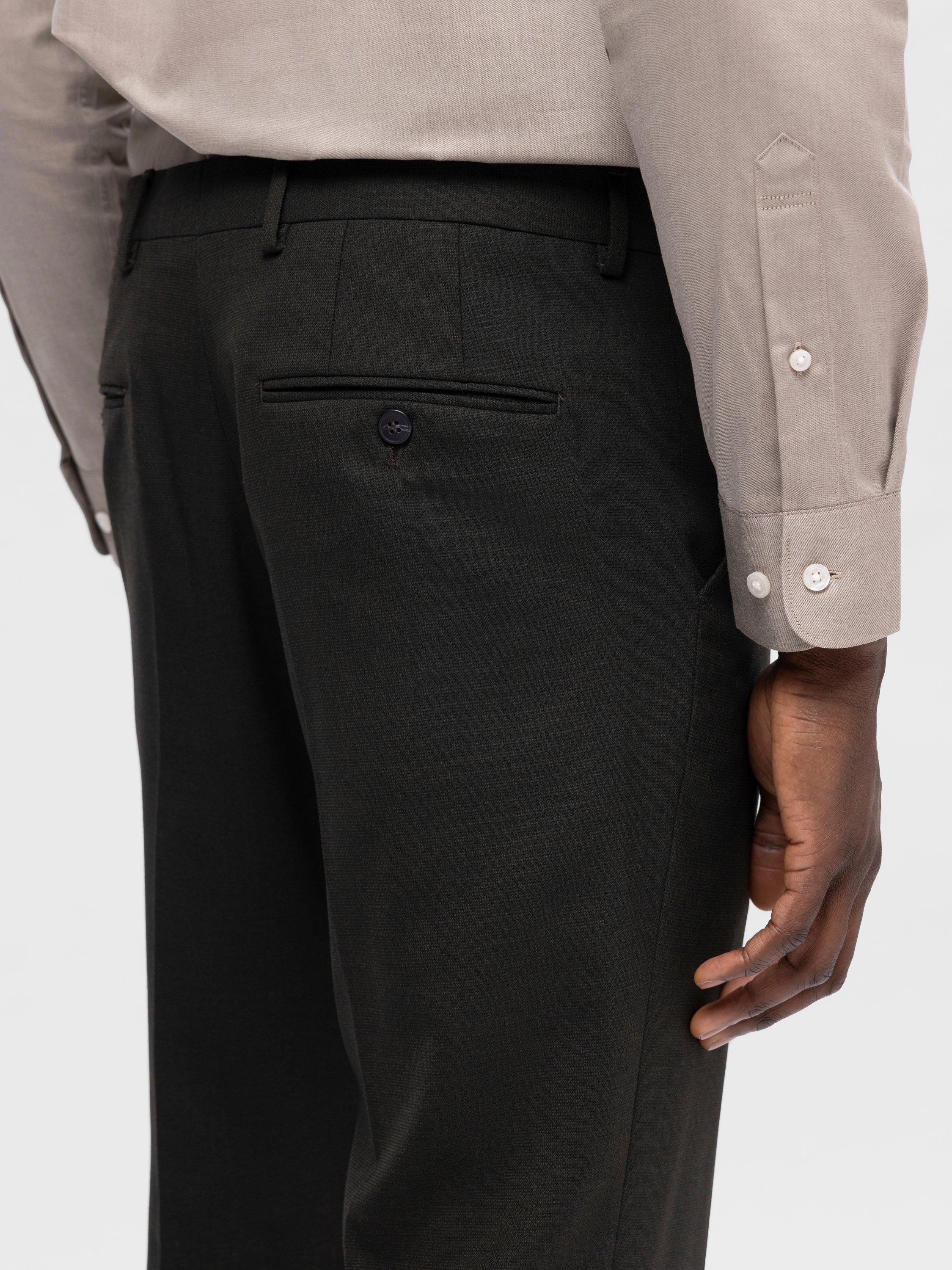 Product image 4 of 11, which shows Selected Neil Tailored Fit Wool Blend Suit Trousers, Dark Green, 30R
