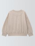 John Lewis Kids' Heart Sweatshirt, White