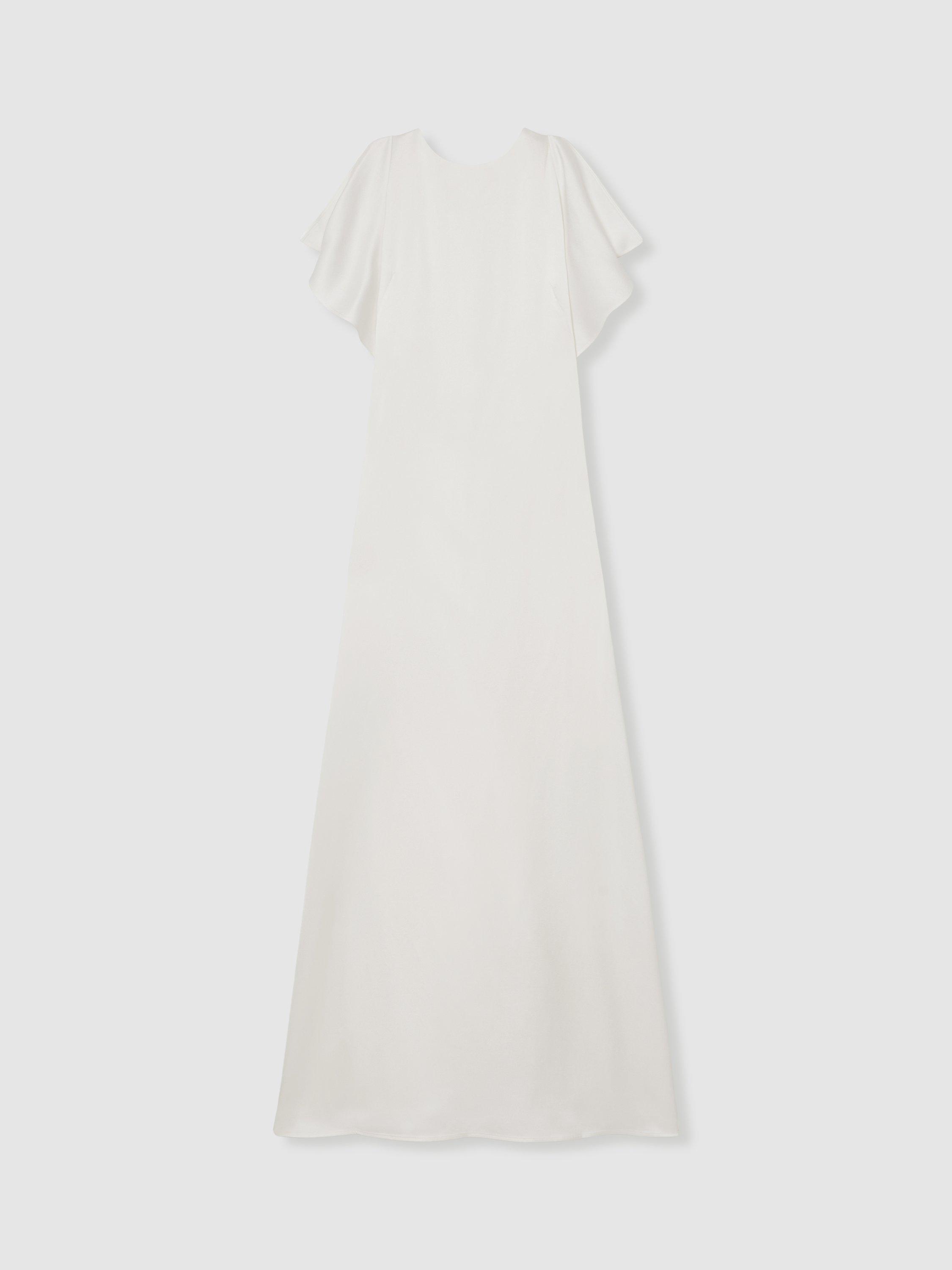 Reiss Atelier Brackley Duchess Satin Bridal Maxi Dress, White