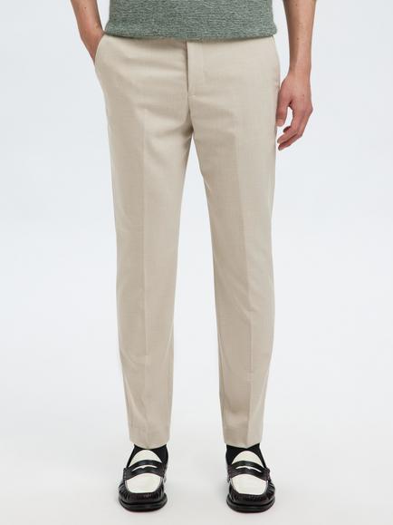 Selected Max Lano Trousers, Oatmeal, Oatmeal