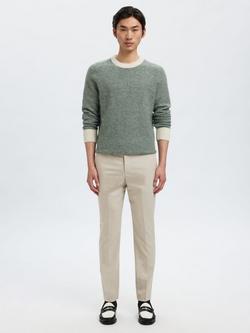 Selected Max Lano Trousers, Oatmeal - view 2, Oatmeal