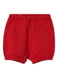 Polarn O. Pyret Baby Organic Cotton Shorts, Red