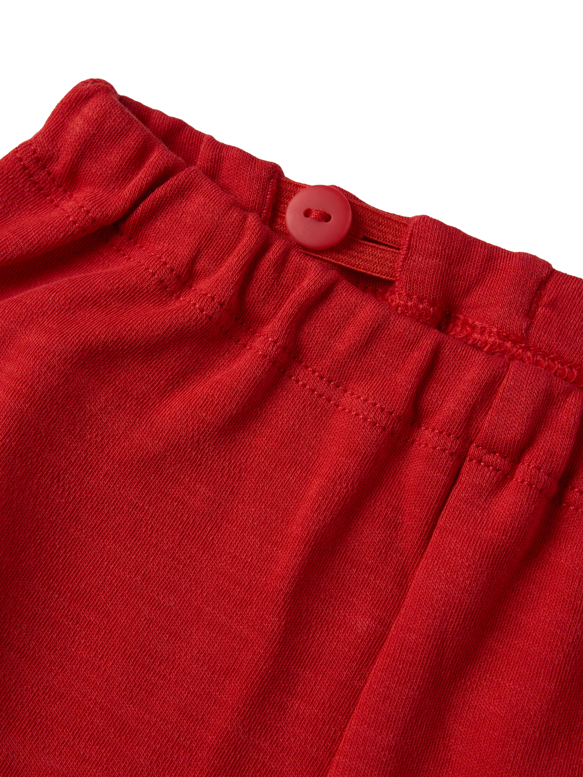 Product image 2 of 2, which shows Polarn O. Pyret Baby Organic Cotton Shorts, Red, 2-4 months
