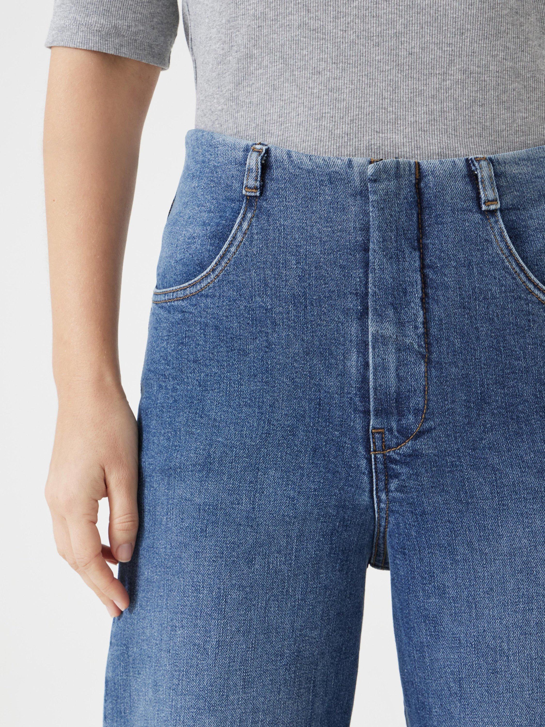 Product image 5 of 6, which shows HUSH Marla Cropped Jeans, Light Blue Authentic, 4R