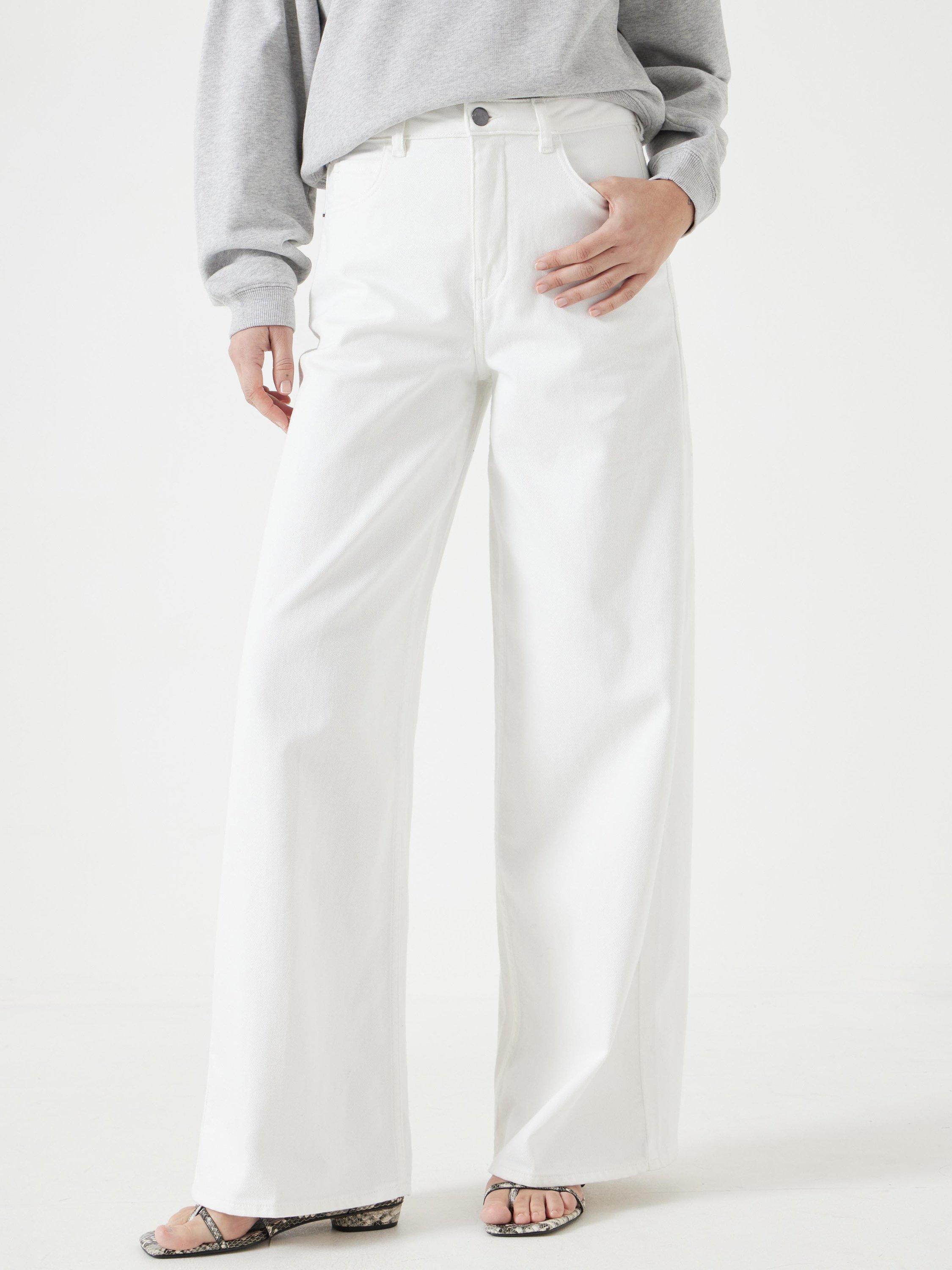 Product image 1 of 6, which shows HUSH Nessa Jeans, White, 10R