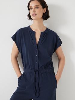 HUSH Kendall Jersey Jumpsuit - view 2, Navy