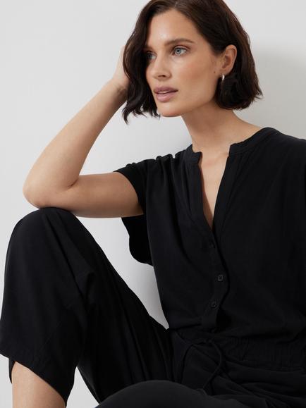 HUSH Kendall Jersey Jumpsuit - view 2, Black