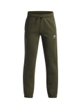 Under Armour Kids' Cotton Blend Taped Drawstring Joggers, Marine Green/Black