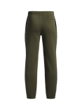 Under Armour Kids' Cotton Blend Taped Drawstring Joggers, Marine Green/Black
