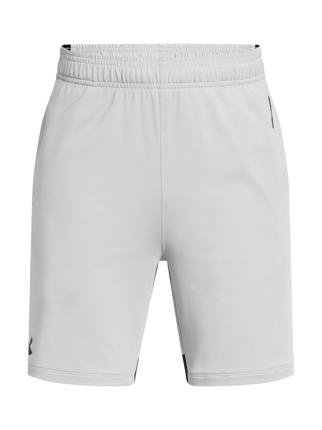 Product image 1 of 2, which shows Under Armour Kids' Elasticated Tech Shorts, Gray/Black, S