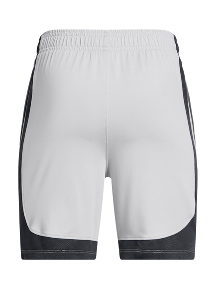 Under Armour Kids' Elasticated Tech Shorts, Gray/Black - view 2, Gray/Black