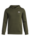 Under Armour Kids' Cotton Blend Oversized Hoodie, Marine Green/Black