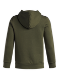 Under Armour Kids' Cotton Blend Oversized Hoodie, Marine Green/Black