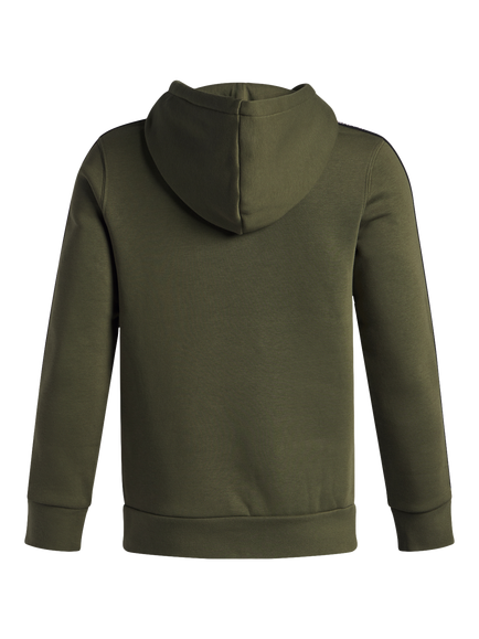 Under Armour Kids' Cotton Blend Oversized Hoodie, Marine Green/Black - view 2, Marine Green/Black