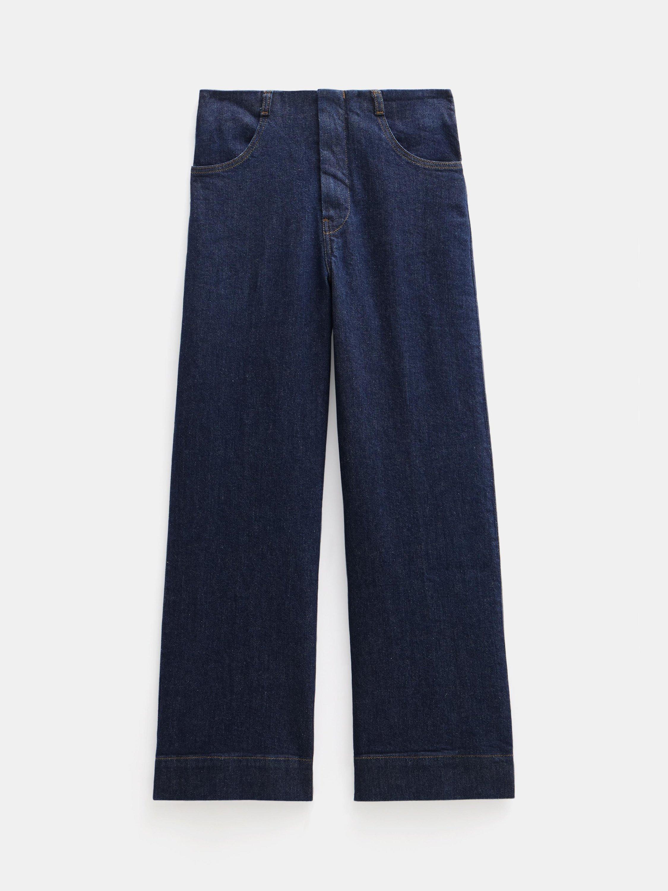 Product image 4 of 5, which shows HUSH Marla Cropped Jeans, Blue Wash, 10R