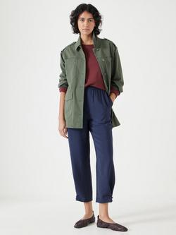 HUSH Air Flow Trousers, Washed Dark Green - view 2, Navy