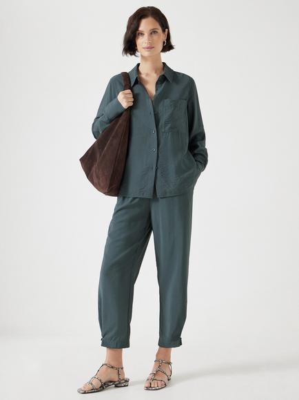 HUSH Air Flow Trousers, Washed Dark Green - view 2, Washed Dark Green