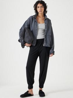 HUSH Alexa Cotton Blend Harem Trousers - view 2, Black