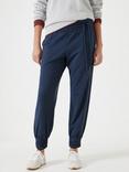 HUSH Alexa Cotton Blend Harem Trousers, Midnight Navy