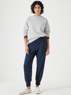 HUSH Alexa Cotton Blend Harem Trousers - view 2, Midnight Navy