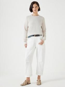 HUSH Cordi Barrel Leg Trousers - view 2, Ecru