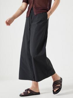 HUSH Melissa Drawstring Trousers, Oxblood Red, Black