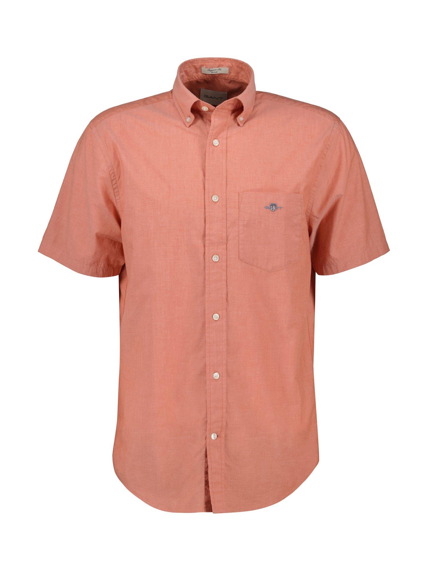Product image 1 of 2, which shows GANT Cotton Poplin Regular Fit Shirt, Deep Orange, S