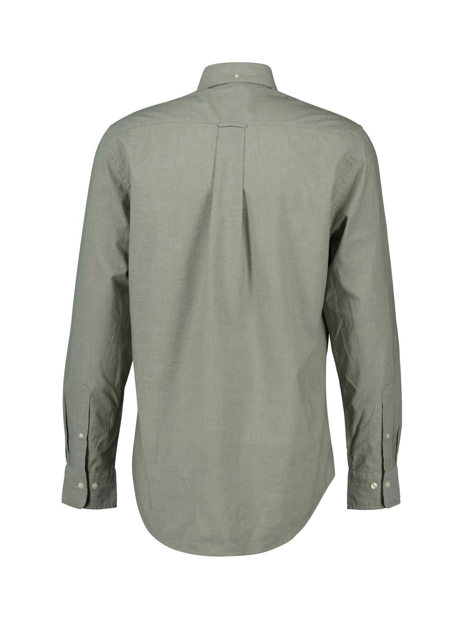 Product image 2 of 2, which shows GANT Cotton Poplin Shirt, Moss Green, S
